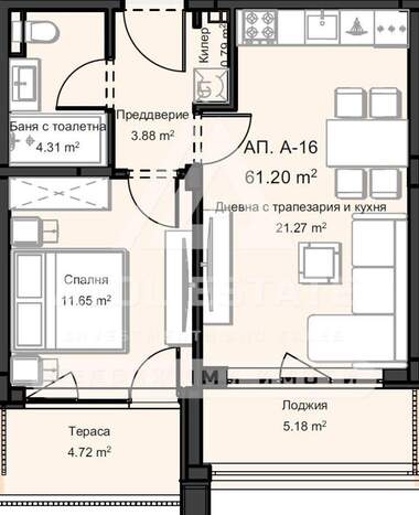 For sale - Apartment in Ostromila,  Plovdiv