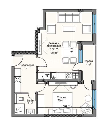 Vânzare - Apartament în Kărșiaka,  Plovdiv