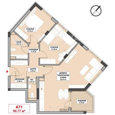 For sale - Apartment in Mladost-4,  Sofia
