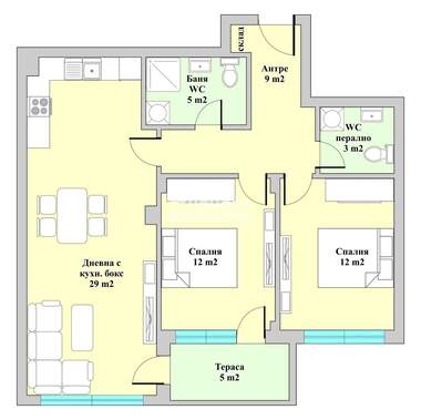 Vânzare - Apartament în Kiuceuk Parij,  Plovdiv