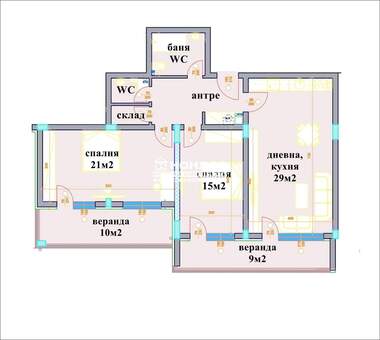 Vânzare - Apartament în Kiuceuk Parij,  Plovdiv