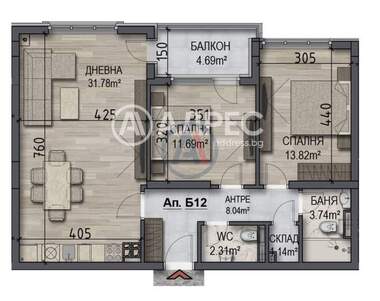 Verkauf - Wohnung in Owtscha Kupel,  Sovia