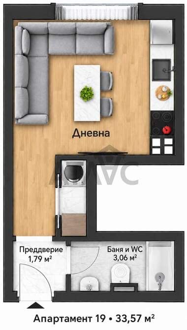 Satış - Apartman olarak Belomorski,  Plovdiv