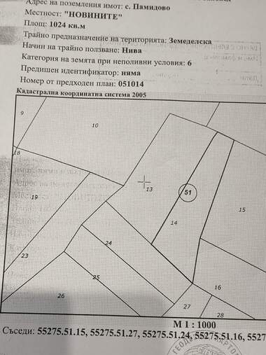 For sale - Agricultural land in Pamidovo,  Pazardjik