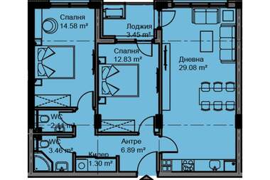 For sale - Apartment in Asparuhovo,  Varna
