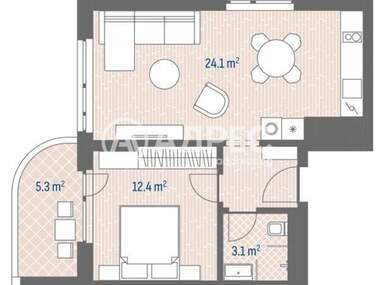 Satış - Apartman olarak Ovça Kupel,  Sofia