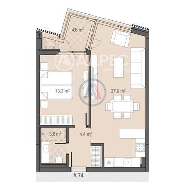For sale - Apartment in Borovo,  Sofia
