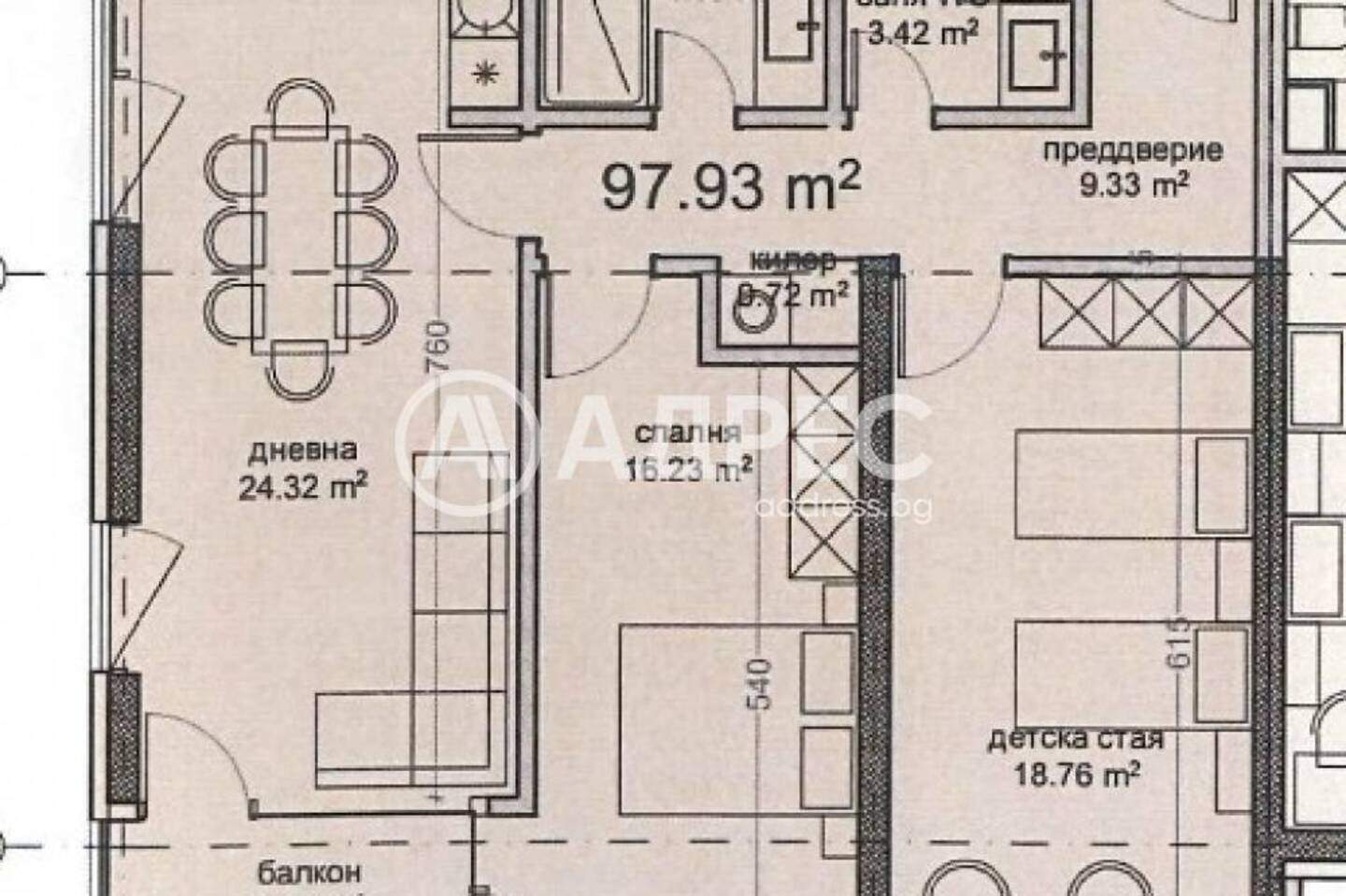 Тристаен Апартамент във Владиславово, Варна – снимка 2