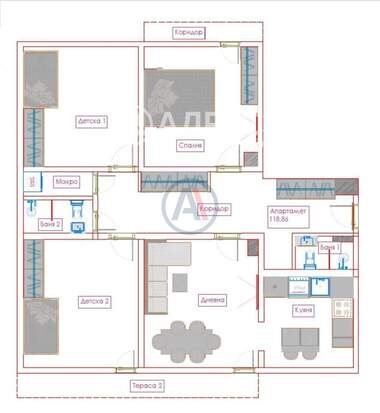 For sale - Apartment in Liulin-5,  Sofia