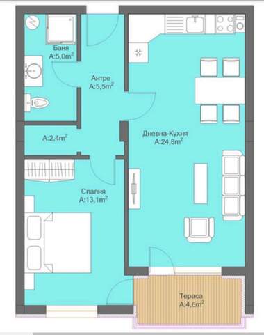 Satış - Apartman olarak Velingrad,  Pazarcik
