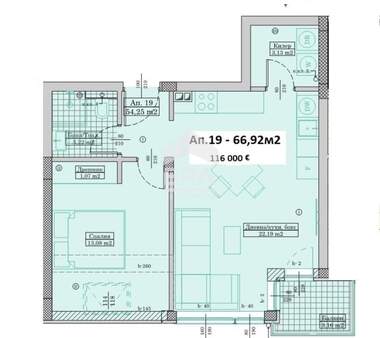 Verkauf - Wohnung in Ptschelina,  Warna