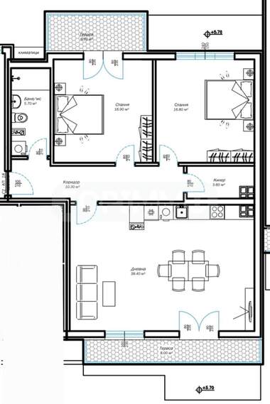 Vânzare - Apartament în Alen mak,  Varna