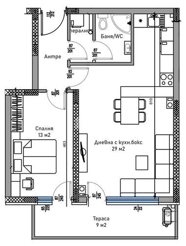 Vânzare - Apartament în Trakia,  Plovdiv