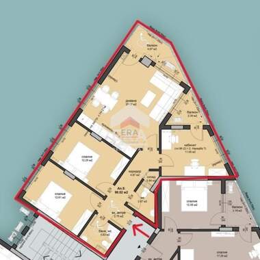 Verkauf - Wohnung in Meden Rudnik,  Burgas