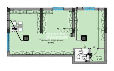 For sale - Store in Kiuchuk Parij,  Plovdiv