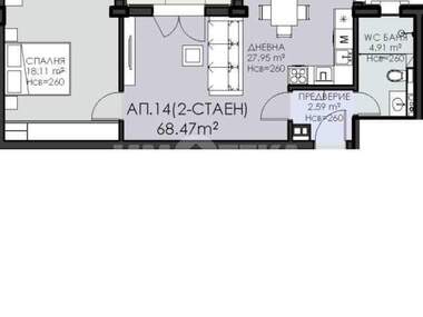 Verkauf - Wohnung in Owtscha Kupel,  Sovia
