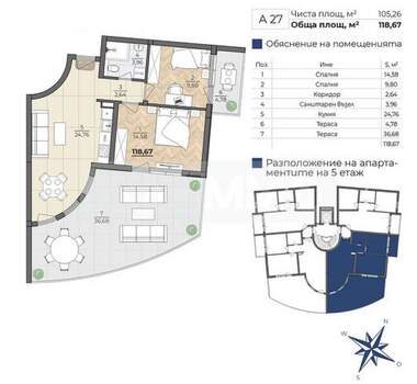 Vânzare - Apartament în Kabakum,  Varna