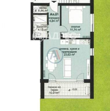Satış - Apartman olarak Vinica,  Varna