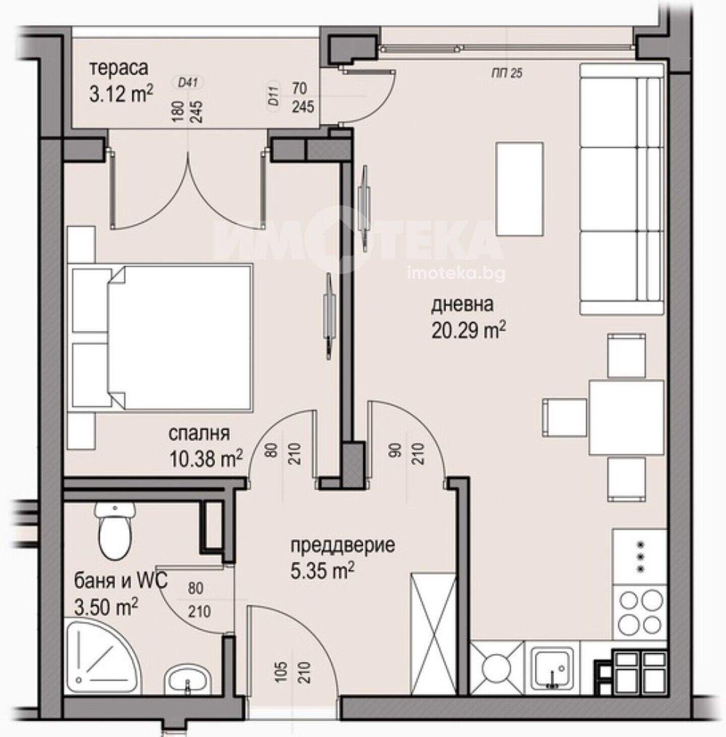 İki odalı Apartman olarak Malinova Dolina, Sofia – fotoğraf 4