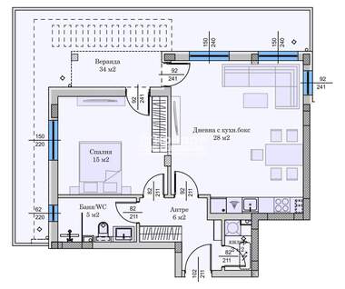 Satış - Apartman olarak Hristo Smirnenski,  Plovdiv