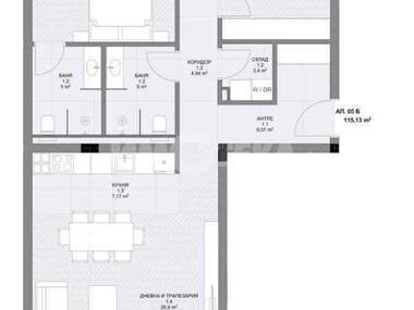 Vânzare - Apartament în Ovcea Kupel 2,  Sofia