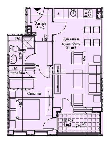 Satış - Apartman olarak Karşiaka,  Plovdiv
