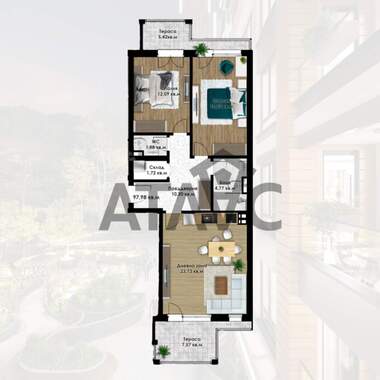 Verkauf - Wohnung in Komatewo,  Plowdiw
