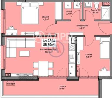 For sale - Apartment in Promishlena zona - Sever,  Burgas