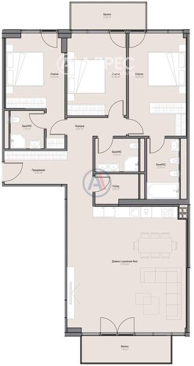 Vânzare - Apartament în Oboriștie,  Sofia