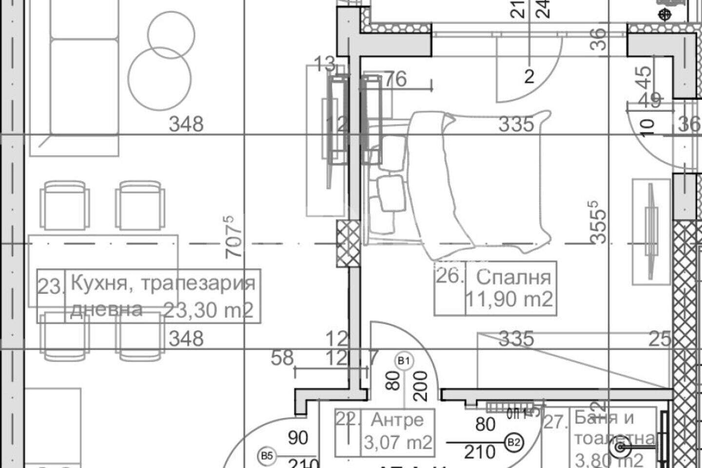 Δίδωμο Διαμέρισμα σε Μαναστιρσκι ριδ, Βαρνα – φωτογραφία 2