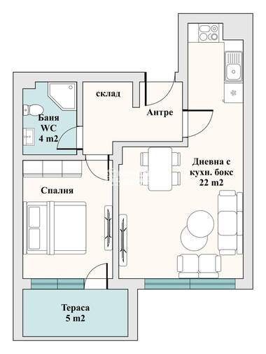 Vânzare - Apartament în Kiuceuk Parij,  Plovdiv