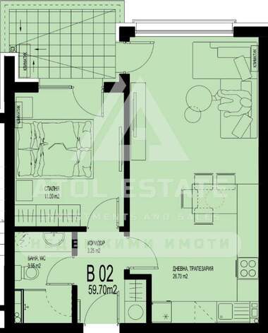 Vânzare - Apartament în Hristo Smirnenski,  Plovdiv