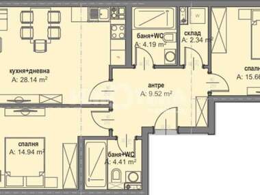 Satış - Apartman olarak Malinova Dolina,  Sofia