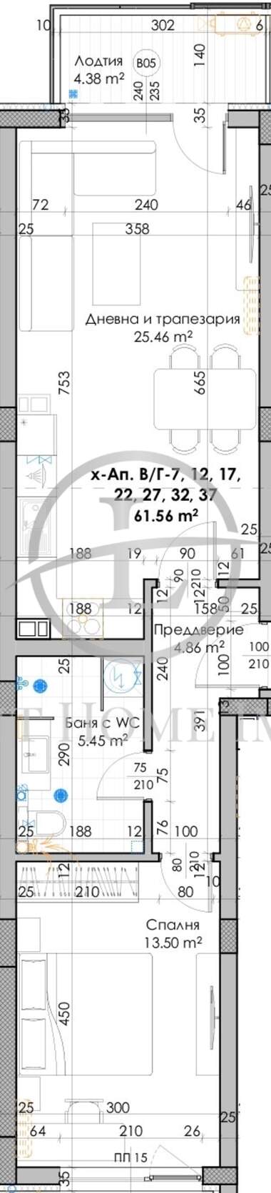 For sale - Apartment in Iujen,  Plovdiv