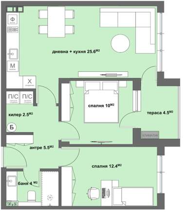 Verkauf - Wohnung in Center,  Stara Zagora