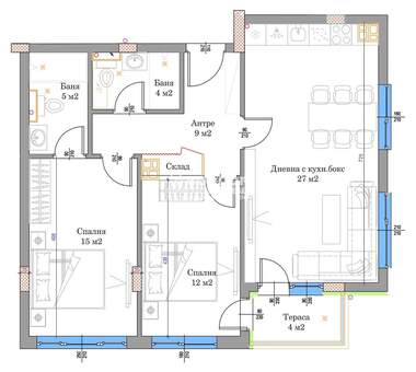 Vânzare - Apartament în Văstaniceeski,  Plovdiv