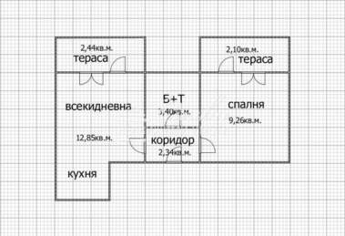Πώληση - Διαμέρισμα σε Център,  Търговище
