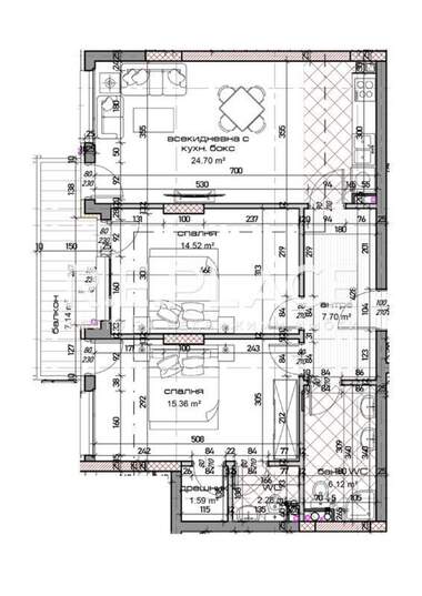 Verkauf - Wohnung in Mladost 1,  Warna