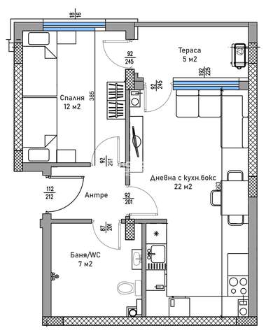 Vânzare - Apartament în Trakia,  Plovdiv