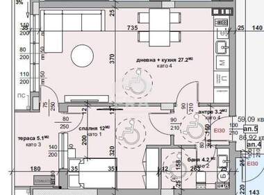 Vânzare - Apartament în Samara-3,  Stara Zagora