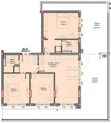 Vânzare - Apartament în Pceelina,  Varna