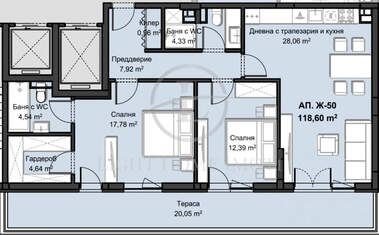 Satış - Apartman olarak Hristo Smirnenski,  Plovdiv