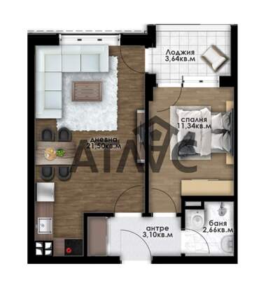 Verkauf - Wohnung in Komatewo,  Plowdiw