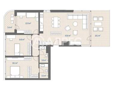 Satış - Apartman olarak Ovça Kupel,  Sofia
