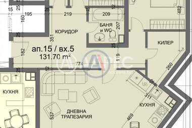 For sale - Apartment in k.k. Chayka,  Varna