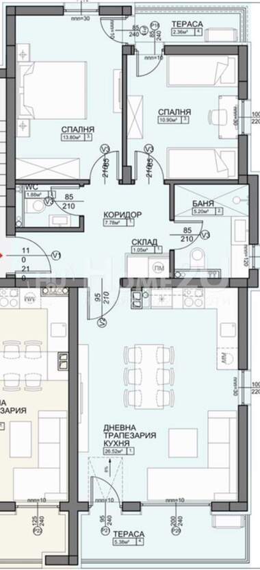 Verkauf - Wohnung in Ostromila,  Plowdiw