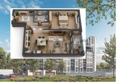 Satış - Apartman olarak Karşiaka,  Plovdiv