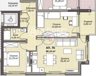 For sale - Apartment in Nadejda 2,  Sofia