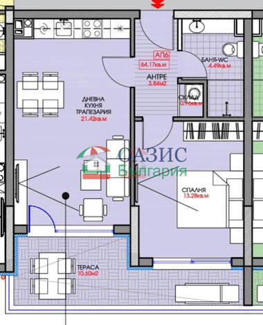 Verkauf - Wohnung in Rawda,  Burgas
