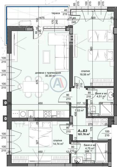 Verkauf - Wohnung in Trakia,  Plowdiw